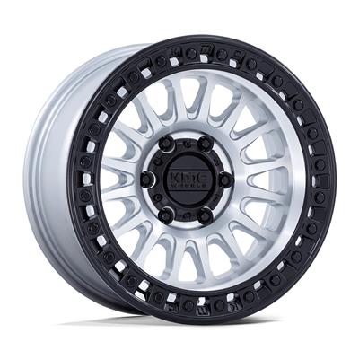 KMC KM552 IMS Machined with Satin Black Simulated Beadlock Wheels - S1673