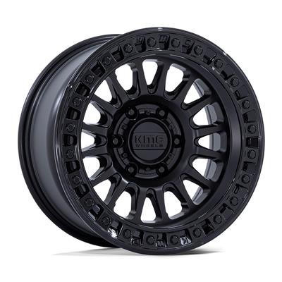 KMC KM552 IMS Matte Black with Gloss Black Simulated Beadlock Wheels - S1710