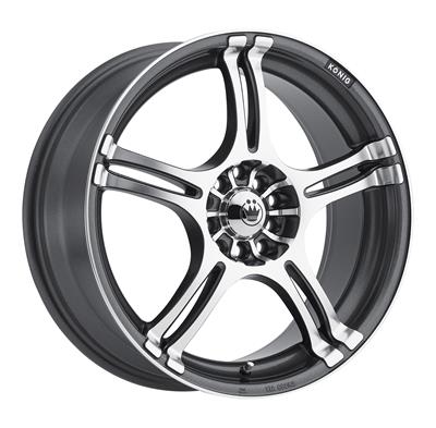 Konig Incident Graphite Machined Wheels - 1N76D08406