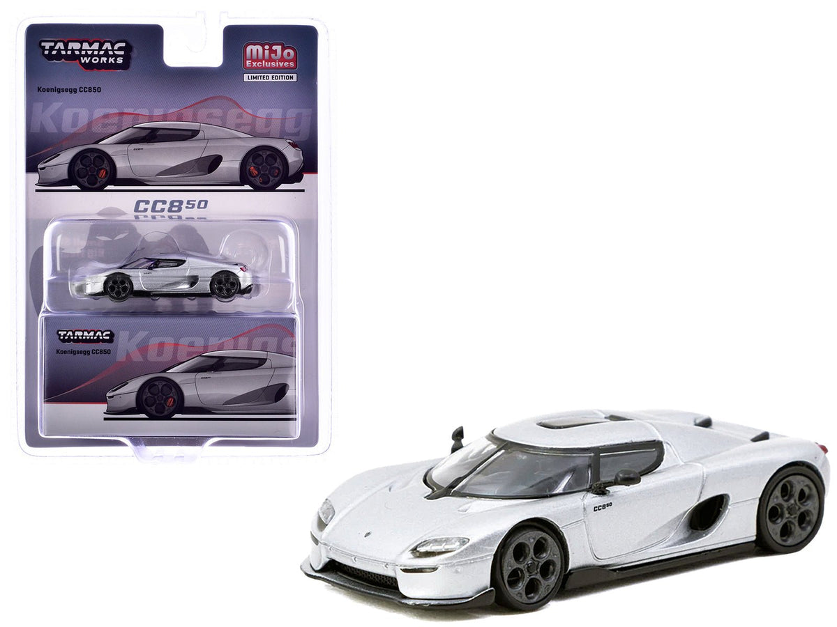 Rapid Vehicles Koenigsegg CC850 Silver Metallic "Global64" Series 1/64 Diecast Model by Tarmac...