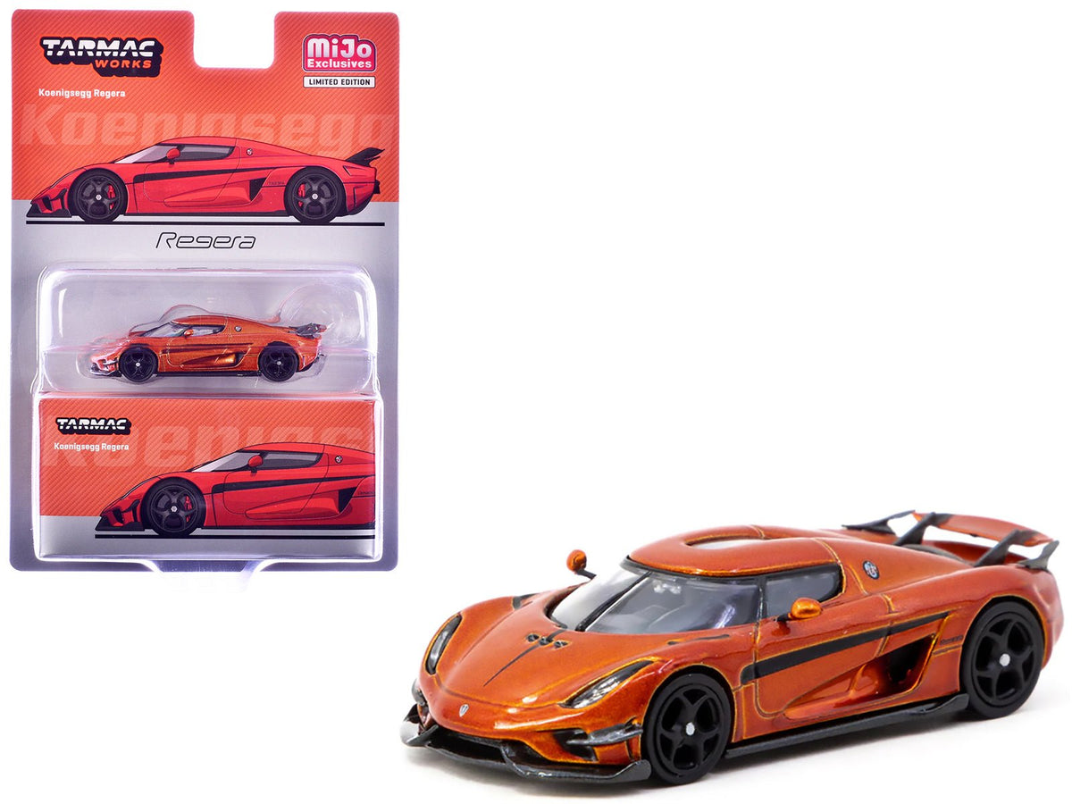 Rapid Vehicles Koenigsegg Regera Orange Metallic with Black Stripes "Global64" Series 1/64...