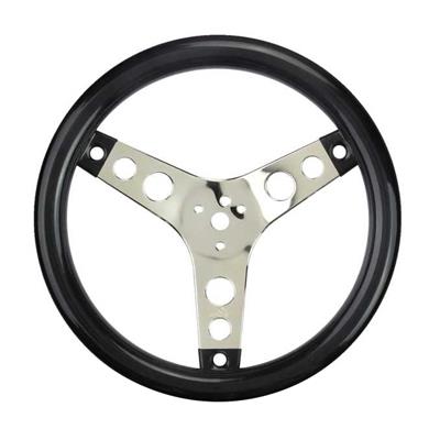 Lecarra Covico Classic 3-Hole Stainless 3-Spoke Steering Wheels - CVA101A06BK