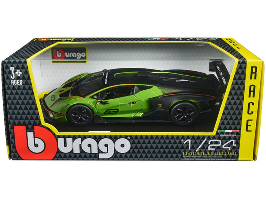 Rapid Vehicles Lamborghini Essenza SCV12 #63 Green Metallic and Black "Squadra Corse" "Race"...