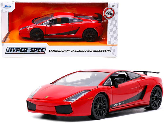 Rapid Vehicles Lamborghini Gallardo Superleggera Red with Black Stripes "Hyper-Spec" Series 1/24...