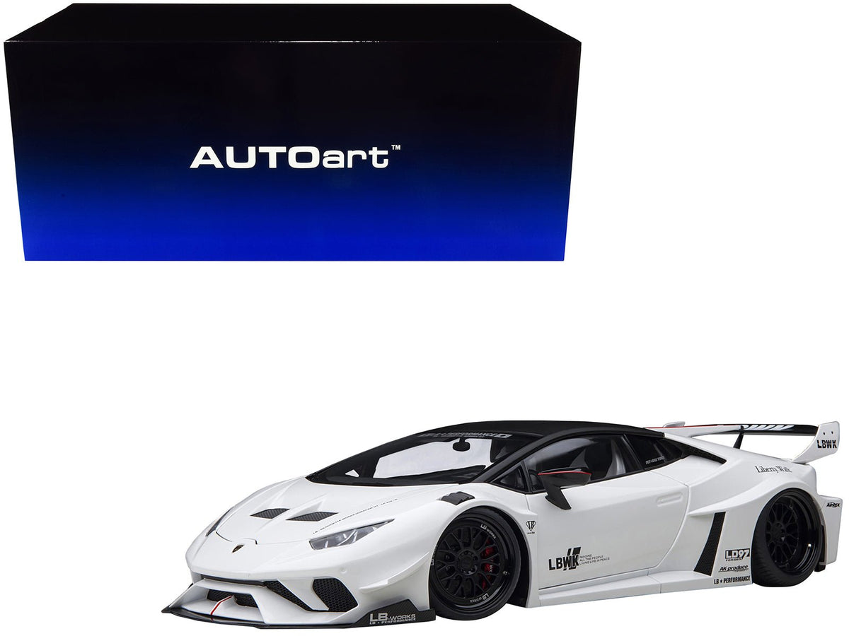 Rapid Vehicles Lamborghini Huracan GT "LB-Silhouette Works" White with Black 1/18 Model Car by...