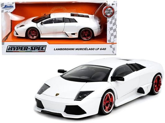 Rapid Vehicles Lamborghini Murcielago LP640 White "Hyper-Spec" 1/24 Diecast Model Car by Jada ...