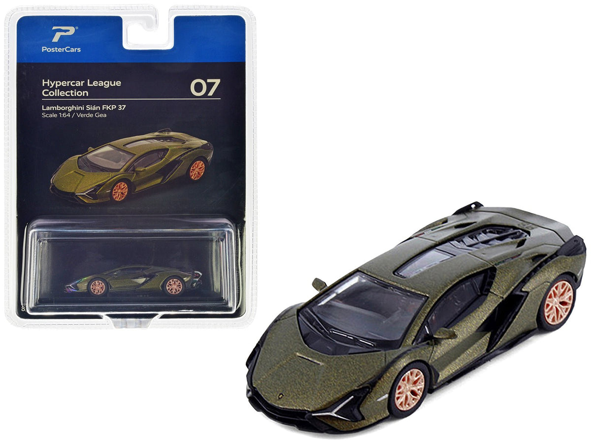 Rapid Vehicles Lamborghini Sian FKP 37 Verde Gea Green Metallic "Hypercar League Collection" 1/64...