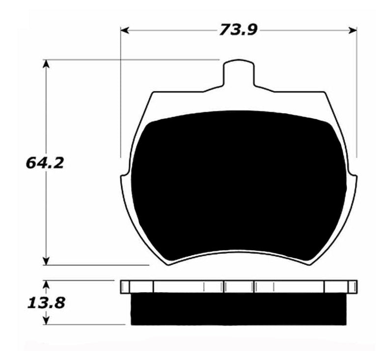 Porterfield Brake Pads for 1971 MG MIDGET w/Front Discs