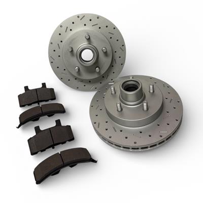 LEED Brakes MaxGrip XDS Cross Drilled and Slotted Brake Rotor and Pad Kits - RK6004X