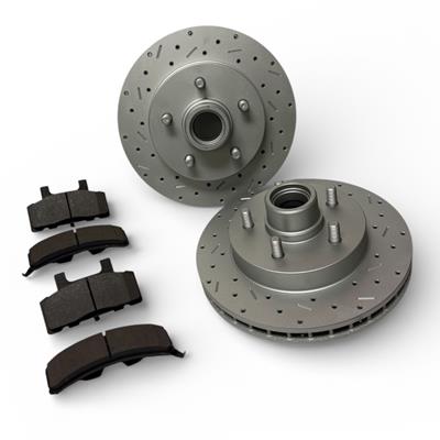LEED Brakes MaxGrip XDS Cross Drilled and Slotted Brake Rotor and Pad Kits - RK6005X