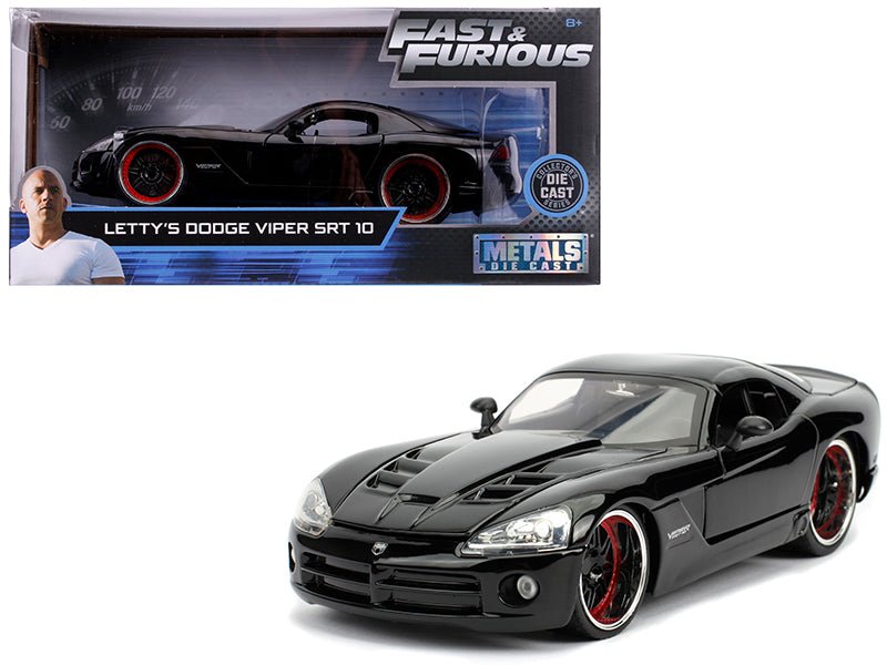 Rapid Vehicles Letty's Dodge Viper SRT 10 Black "Fast & Furious" Movie 1/24 Diecast Model Car by...