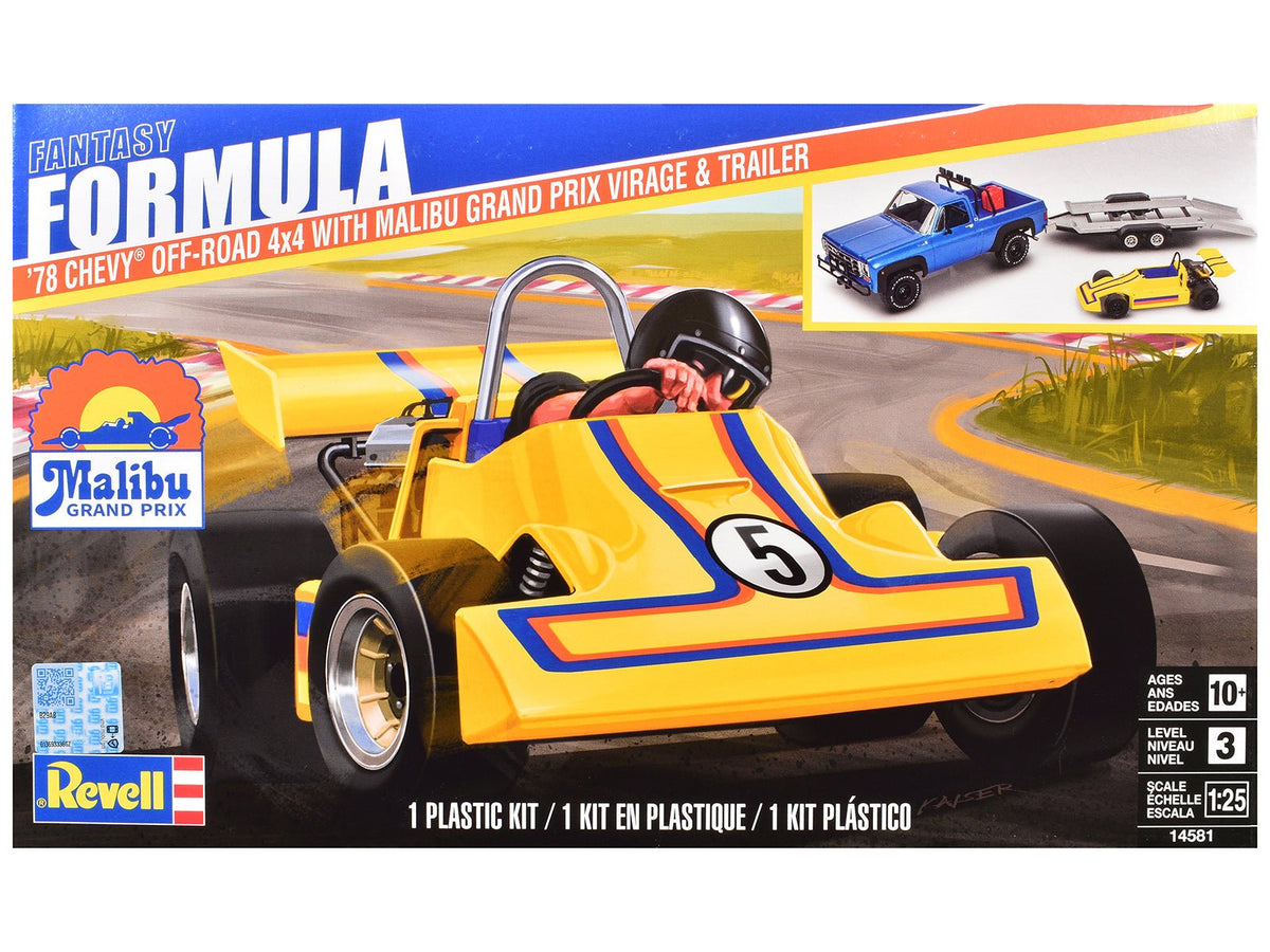 Rapid Vehicles Level 3 Model Kit 1978 Chevrolet Off-Road 4x4 Pickup Truck and "Malibu Grand Prix"...