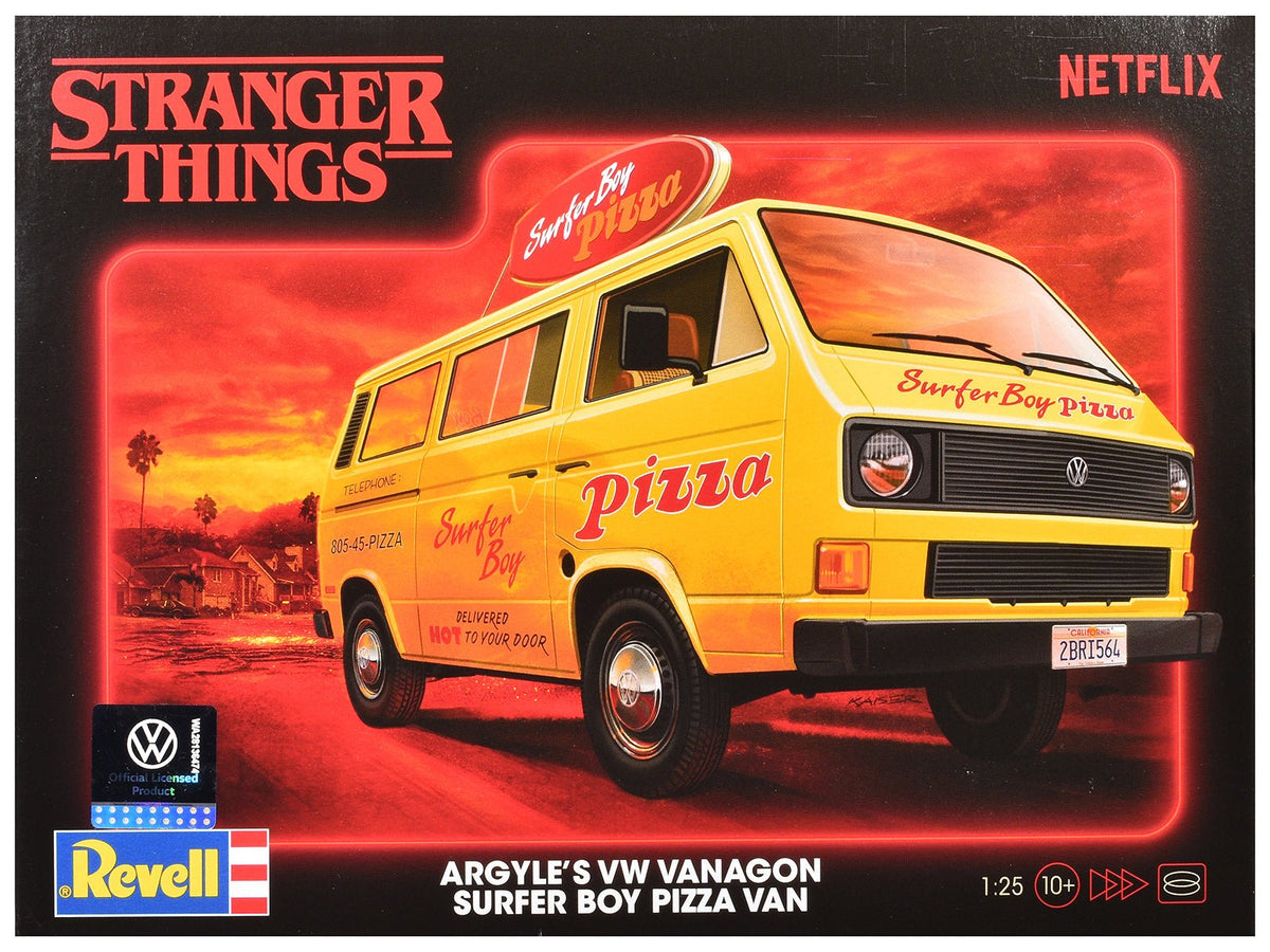 Rapid Vehicles Level 3 Model Kit Argyle’s Volkswagen Vanagon "Surfer Boy Pizza" Van "Stranger...
