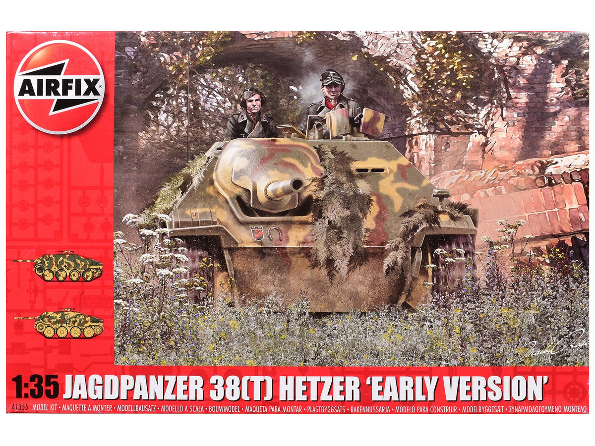 Rapid Vehicles Level 3 Model Kit JagdPanzer 38(t) Hetzer "Early Version" Tank with 2 Scheme...