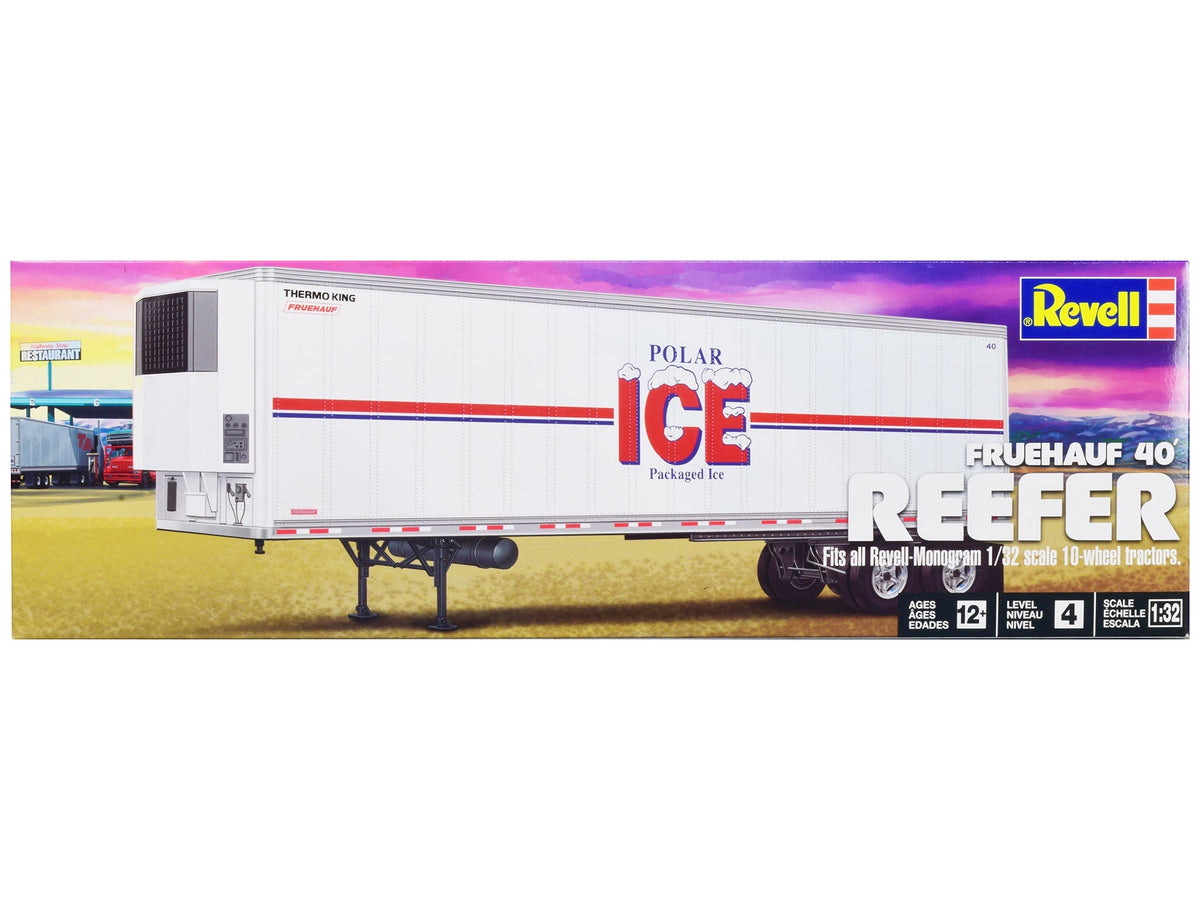 Rapid Vehicles Level 4 Model Kit Fruehauf 40' Refrigerated Trailer "Polar ICE" 1/32 Scale Model...