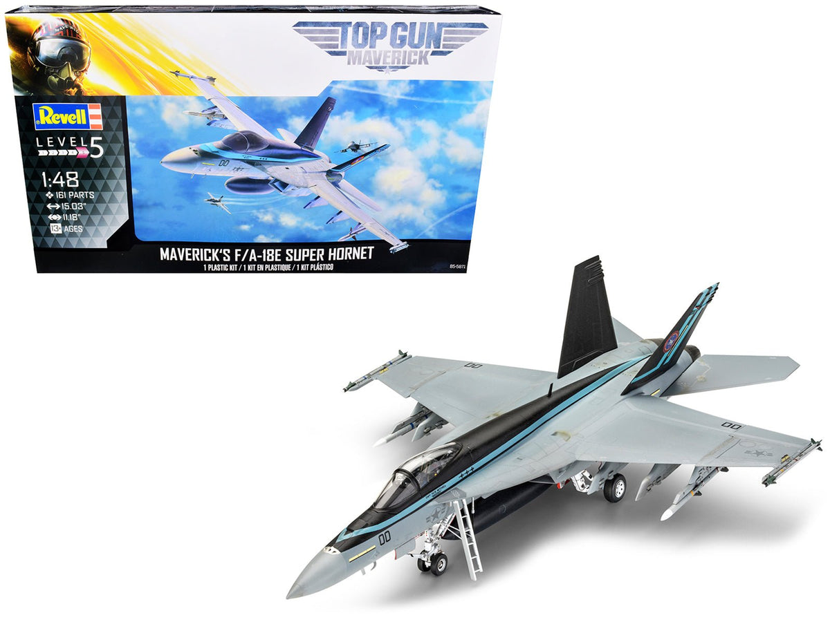 Rapid Vehicles Level 5 Model Kit Maverick's F/A-18E Super Hornet Jet "Top Gun: Maverick" (2022)...