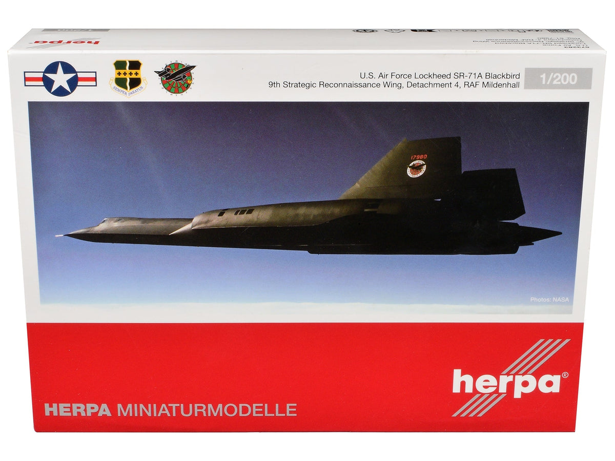 Rapid Vehicles Lockheed SR-71A Blackbird Stealth Aircraft "9th Strategic Reconnaissance Wing...