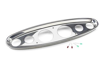 Lokar Billet Aluminum Oval Gauge Panel Dash Inserts - BDI9110