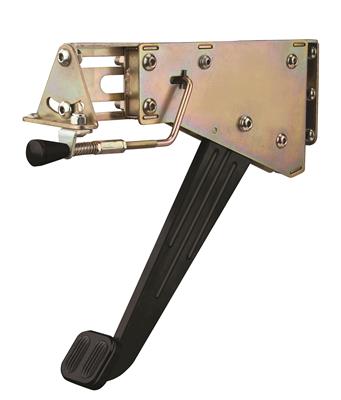 Lokar Midnight Series Under-the-Dash Foot Operated Emergency Brakes - XEFB9001