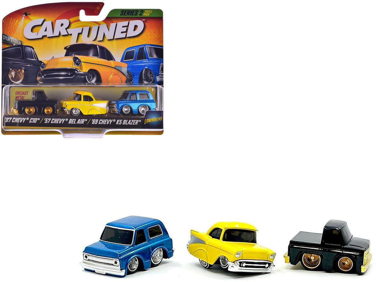 Rapid Vehicles "Lowriders" Series 2 Chevrolet Triple Pack Set of 3 Cars Diecast Model Cars by...