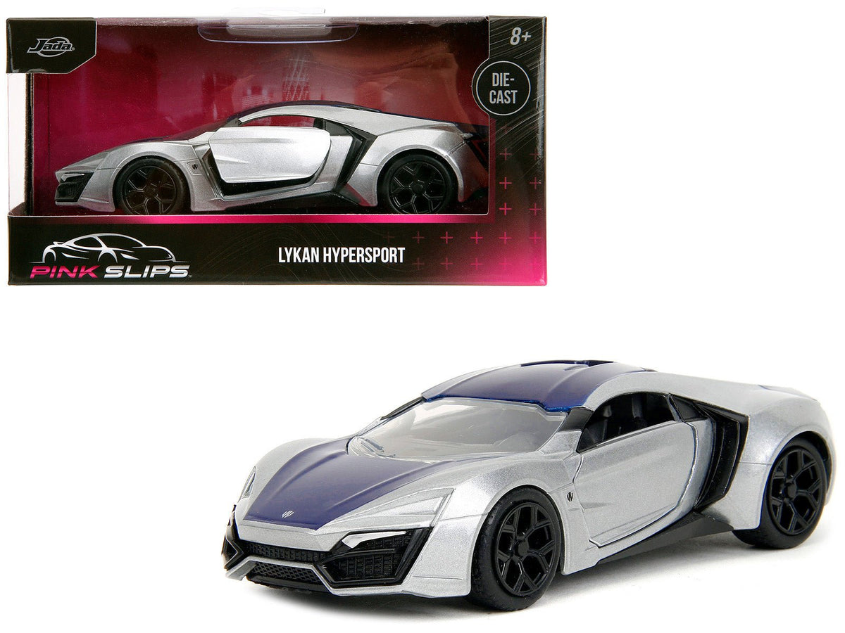 Rapid Vehicles Lykan Hypersport Silver Metallic and Purple "Pink Slips" Series 1/32 Diecast Model...