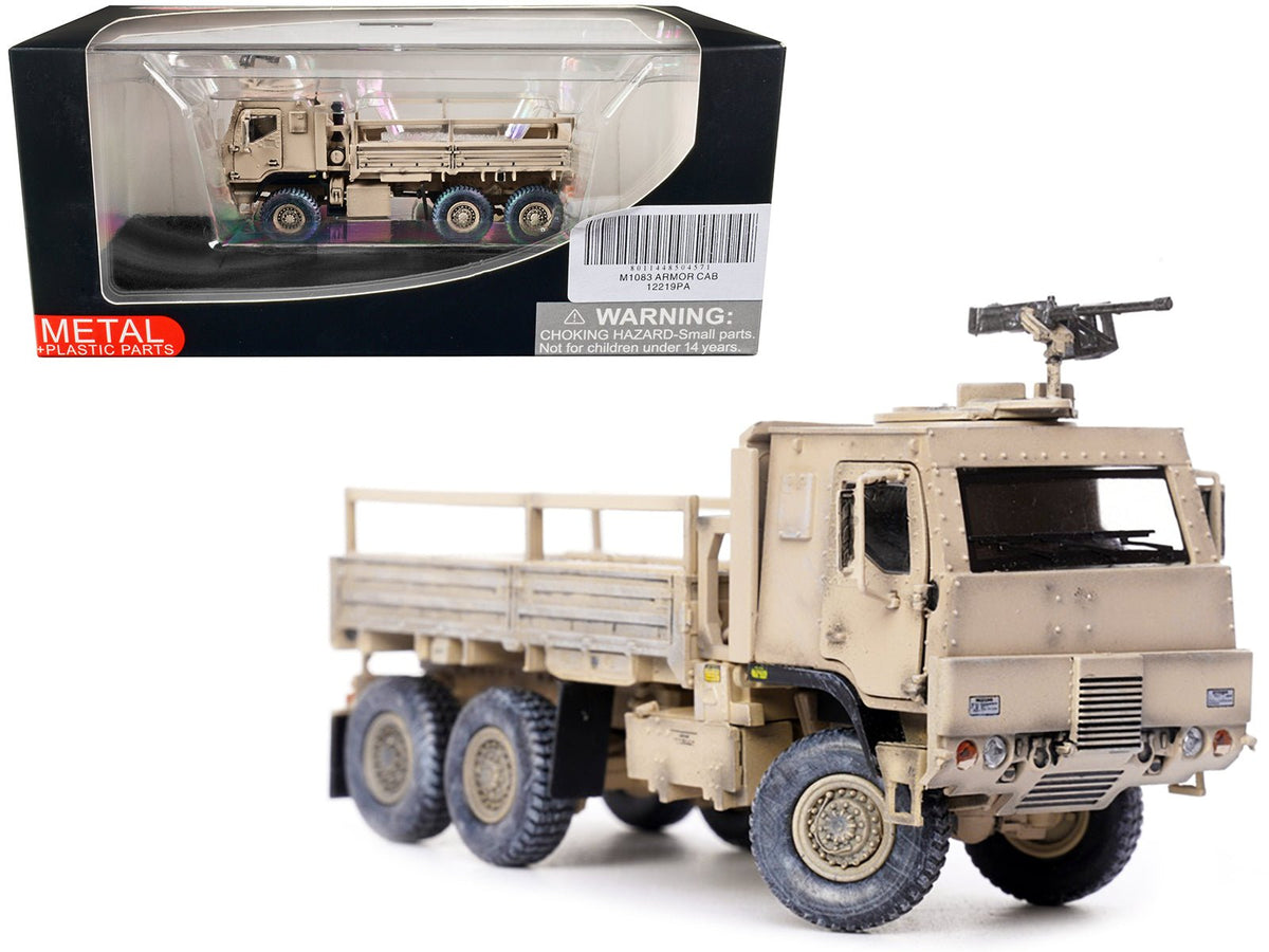 Rapid Vehicles M1083 MTV (Medium Tactical Vehicle) Armored Cab Cargo Truck with Turret Desert...
