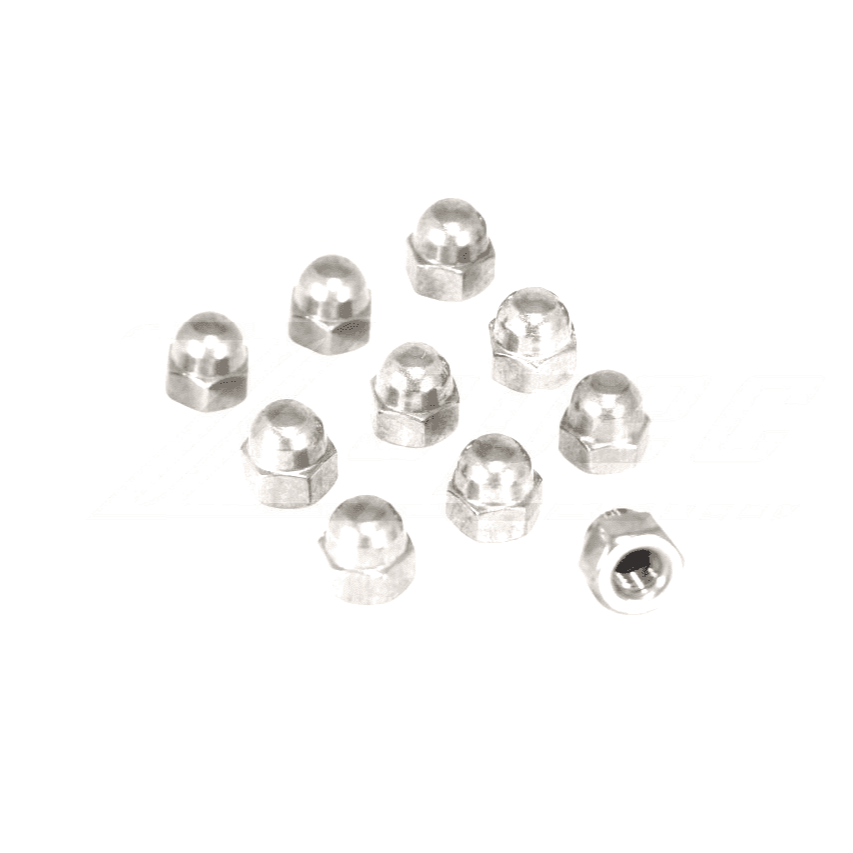 ZSPEC M4-0.7 Acorn Nuts, SUS304 Stainless Steel, 10-Pack