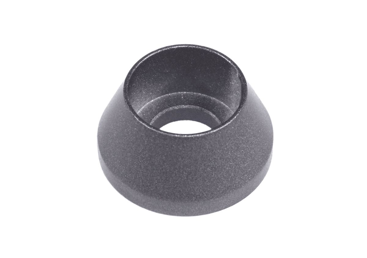 ZSPEC M6 Angled Cup Finish Washers for SHSC Socket-Cap Fasteners, Billet, 10-Pack