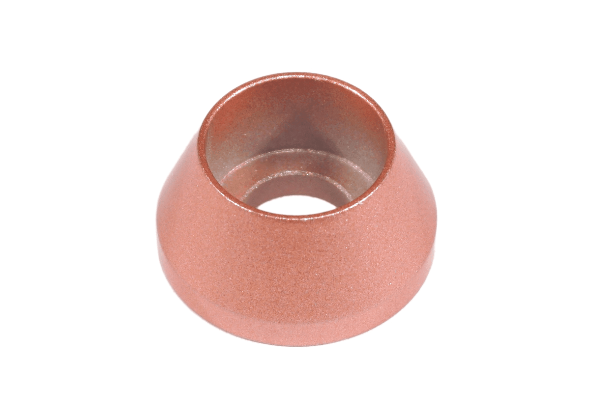 ZSPEC M6 Angled Cup Finish Washers for SHSC Socket-Cap Fasteners, Billet, 10-Pack
