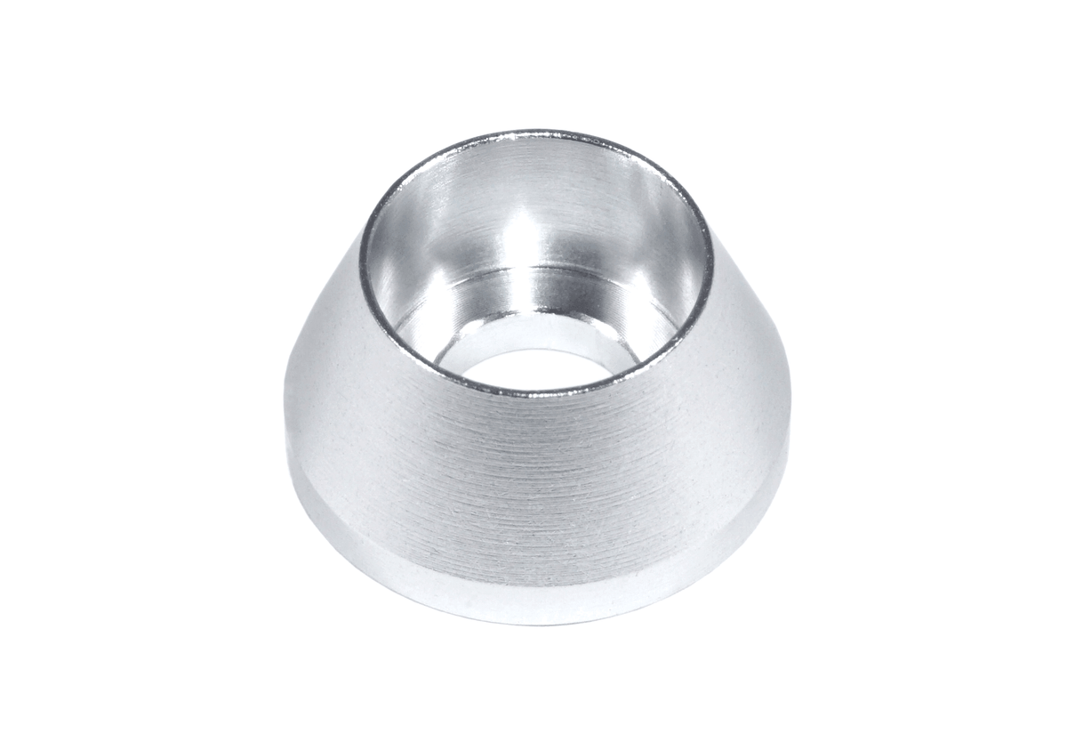 ZSPEC M6 Angled Cup Finish Washers for SHSC Socket-Cap Fasteners, Billet, 10-Pack