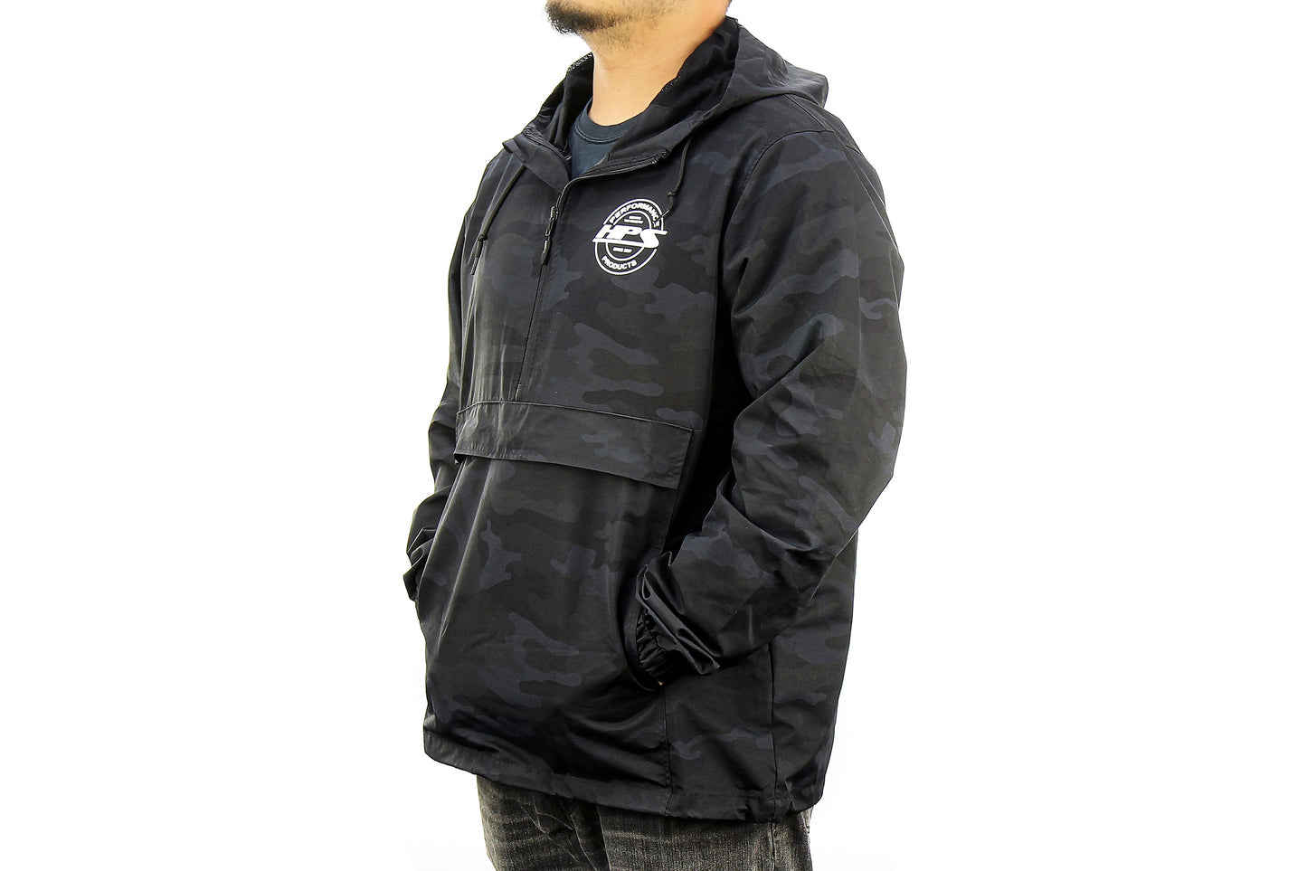 HPS Performance Products Black Camo Anorak Jacket