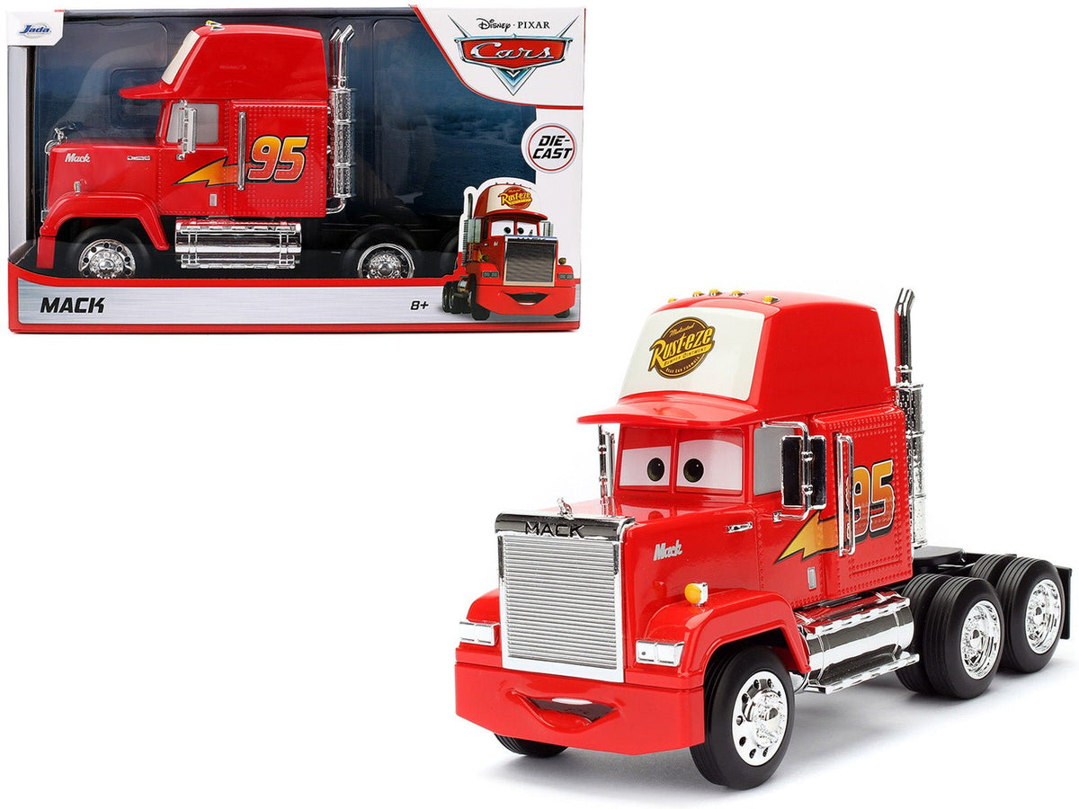 Rapid Vehicles Mack Truck #95 Red "Cars" (2006) Movie "Hollywood Rides" Series Diecast Model Car...