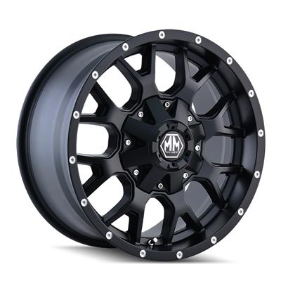 Mayhem Warrior 8015 Series Matte Black Wheels - 0157952MB18