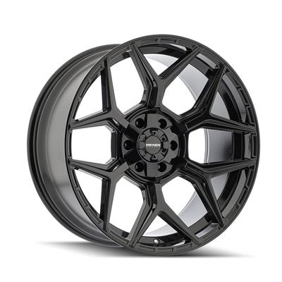 Mayhem Vanquish 8119 Gloss Black Wheels with Milled Accents - 81192137M19