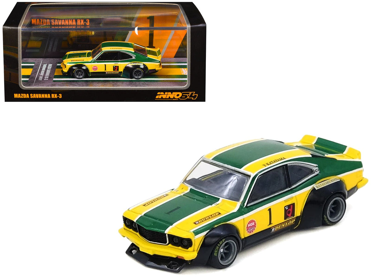 Rapid Vehicles Mazda RX-3 Savanna RHD (Right Hand Drive) #1 "Katayama Racing Livery" Green and...
