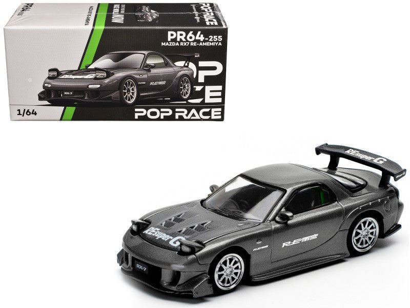 Rapid Vehicles Mazda RX7 (FD) "RE Amemiya" Widebody RHD (Right Hand Drive) Gunmetal Gray Metallic...