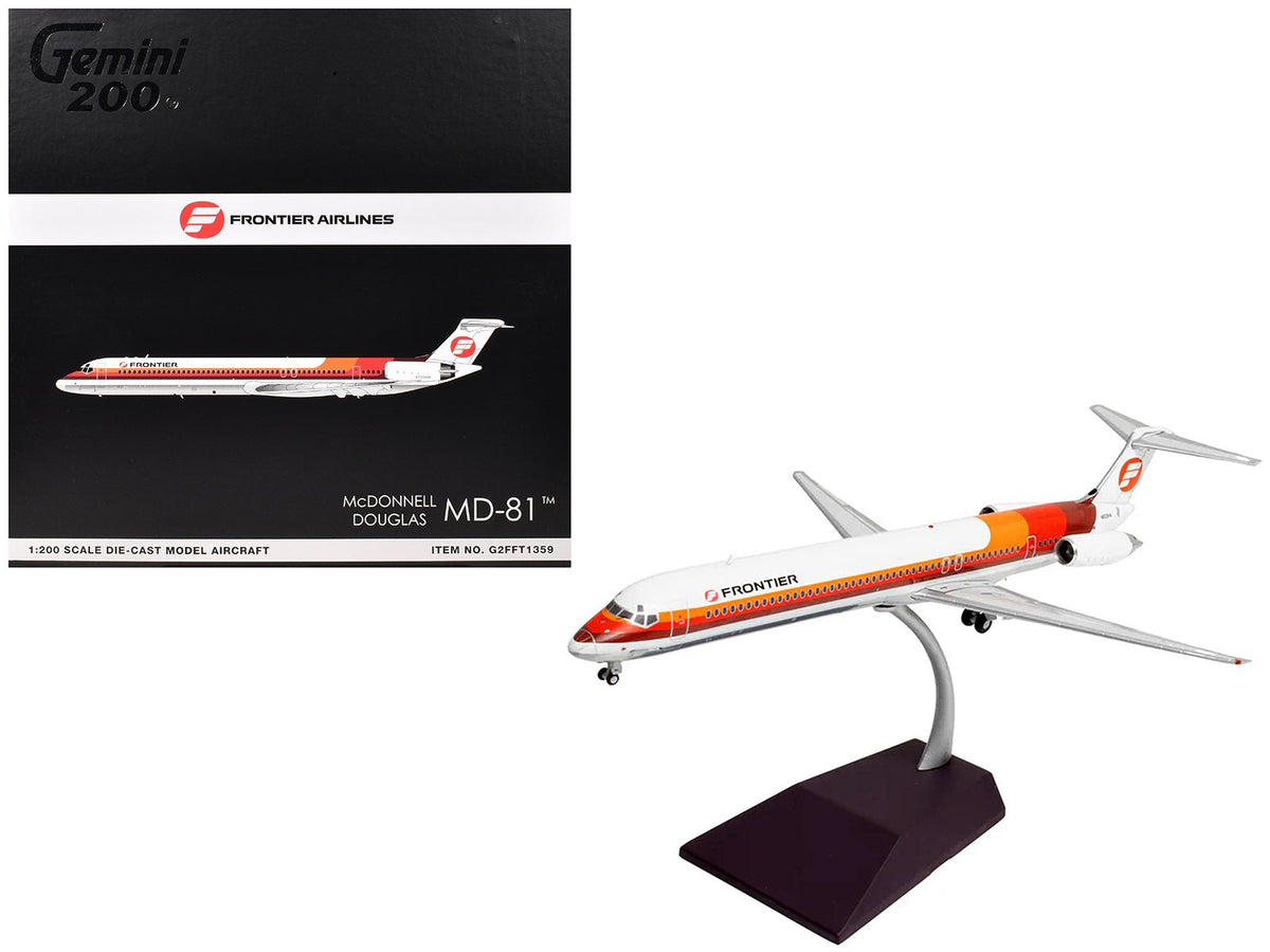 Rapid Vehicles McDonnell Douglas MD-81 Commercial Aircraft "Frontier Airlines" (N859HA) White...