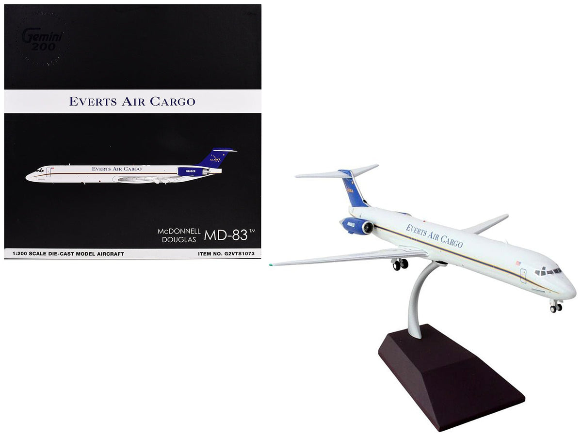 Rapid Vehicles McDonnell Douglas MD-88 Commercial Aircraft "Everts Air Cargo" (N965CE) White with...