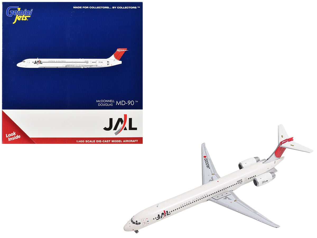 Rapid Vehicles McDonnell Douglas MD-90 Commercial Aircraft "Japan Airines" (JA002D) White with...