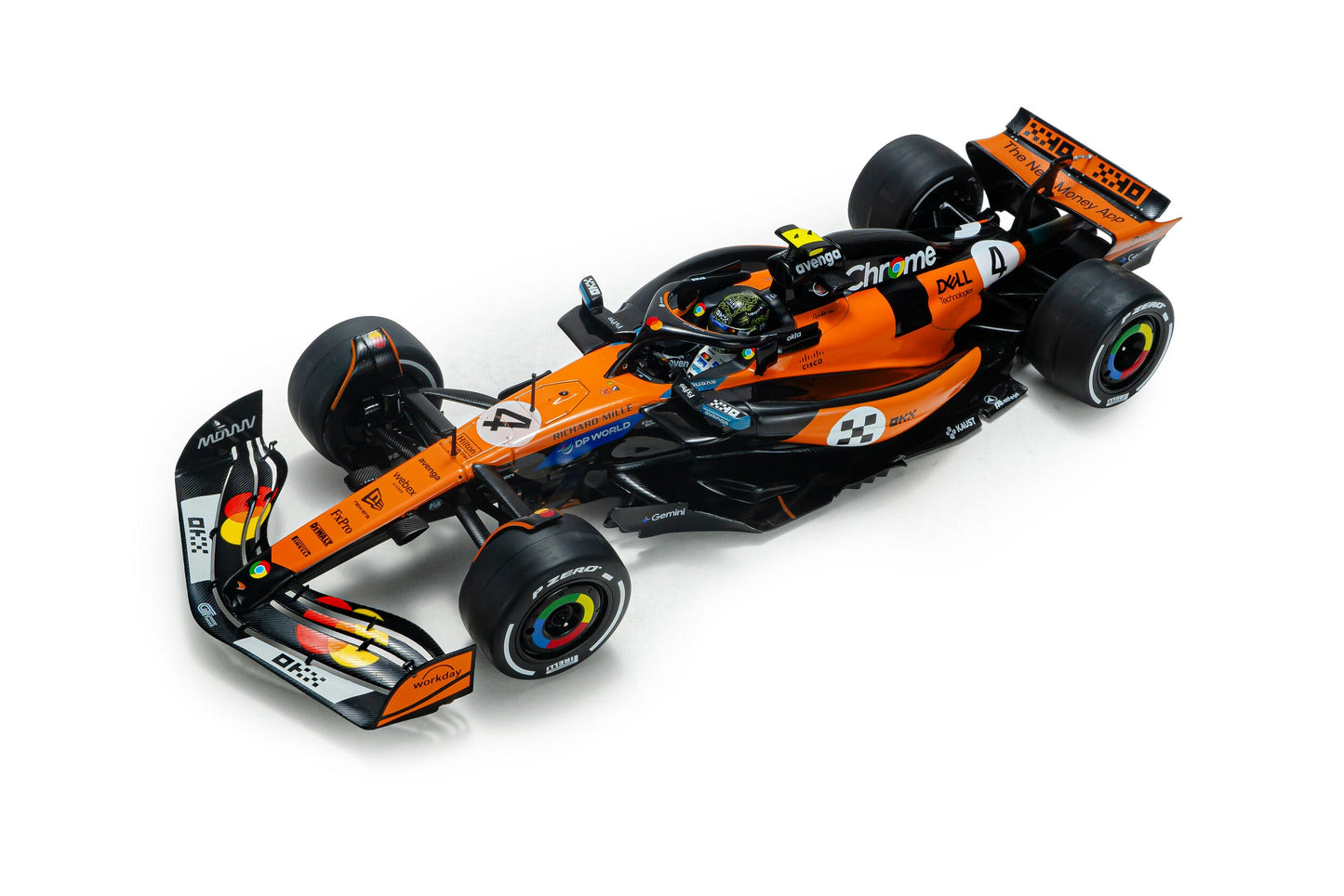 Solido Mclaren F1 Team MCL39 Orange #4 L. Norris Winner Monaco GP 2025 1:18