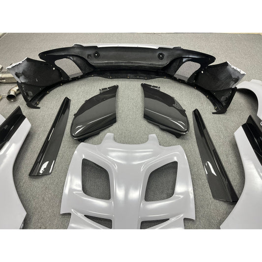 McLaren MP4-12C/650S/675LT | Phoenyx Design Carbon Fiber 675LT Conversion Side Skirts