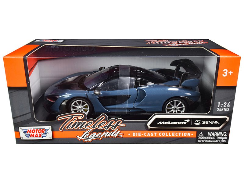 Rapid Vehicles McLaren Senna Gray Metallic and Black "Timeless Legends" 1/24 Diecast Model Car by...