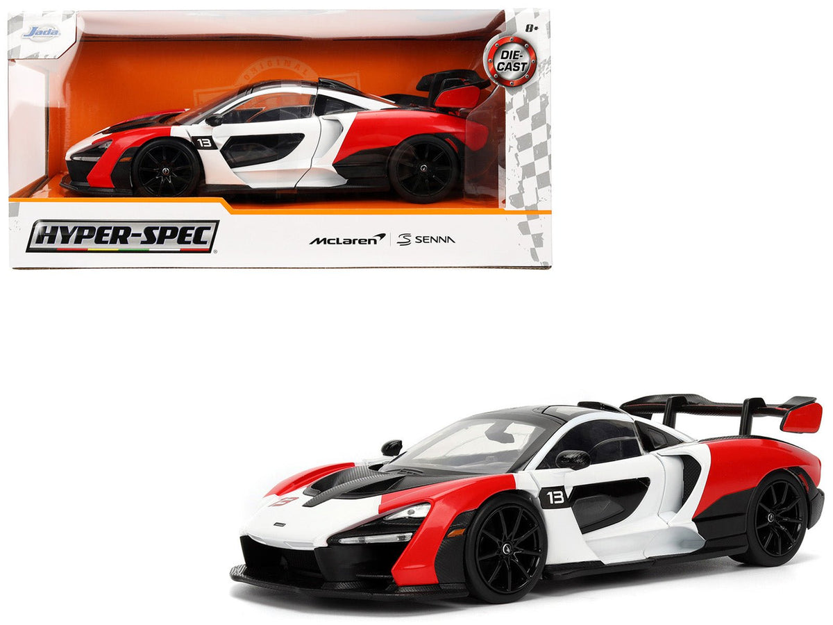 Rapid Vehicles McLaren Senna Red and White with Carbon Hood and Top "HyperSpec" Series 1/24...