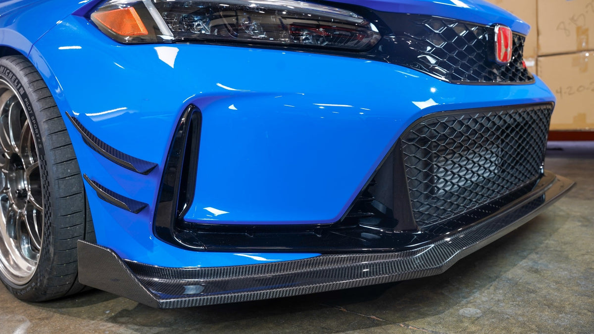 Carbon Fiber Front Bumper Canards- Honda FL5 Civic Type R 2023 - Current