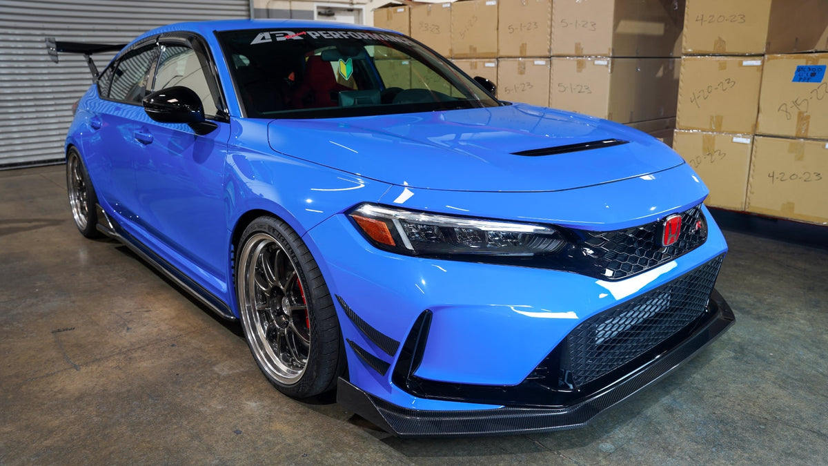 Carbon Fiber Front Bumper Canards- Honda FL5 Civic Type R 2023 - Current