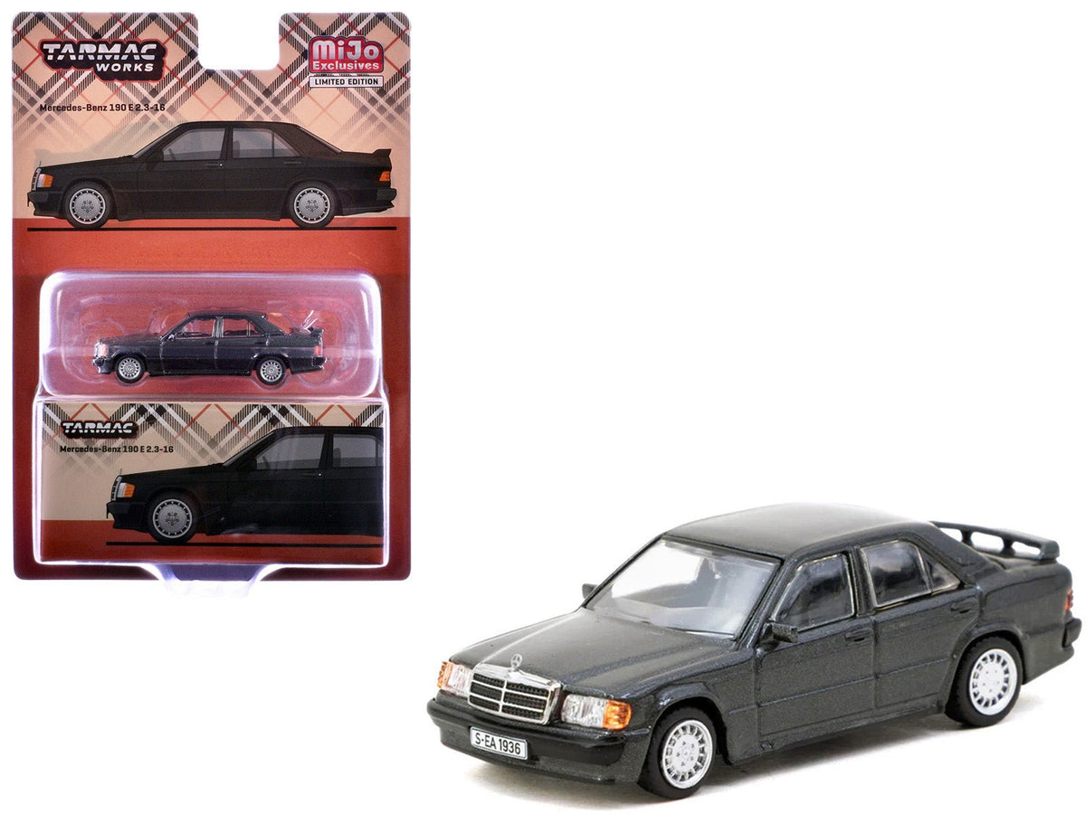 Rapid Vehicles Mercedes-Benz 190 E 2.3-16 Blue-Black Metallic "Global64" Series 1/64 Diecast...