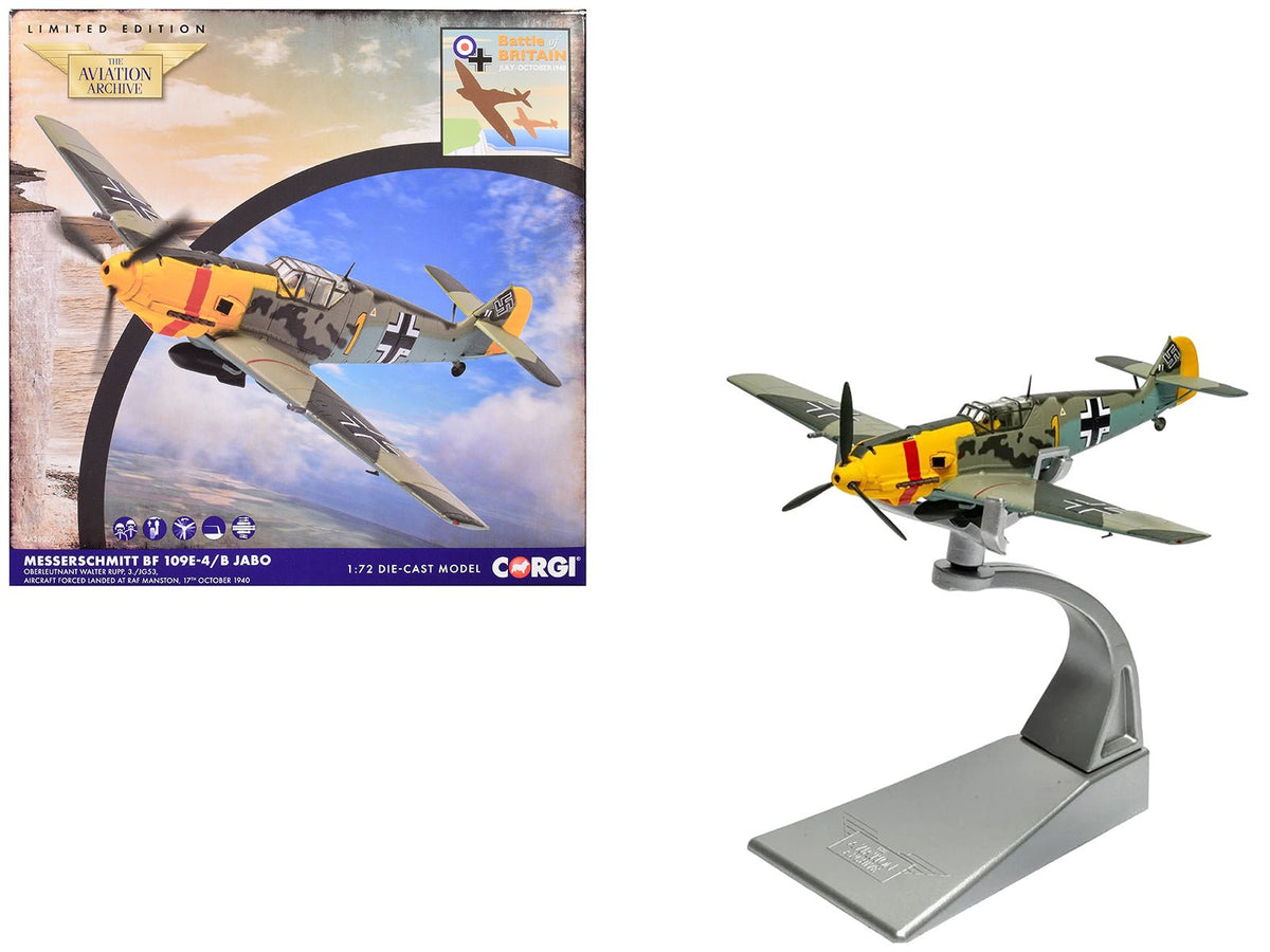 Rapid Vehicles Messerschmitt Bf 109E-4/B Jabo Fighter-Bomber Aircraft "Oberleutnant Walter Rupp...