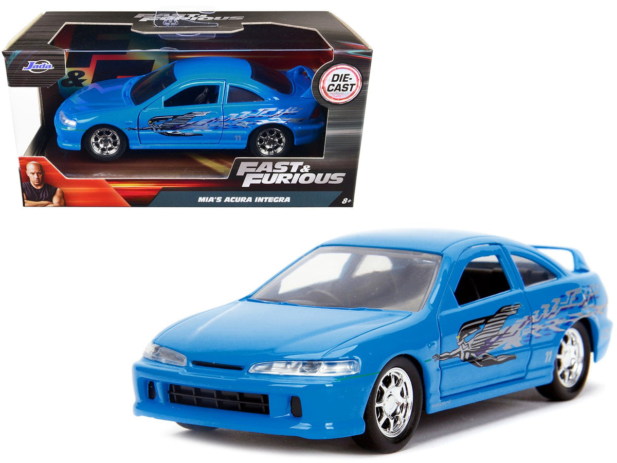 Rapid Vehicles Mia's Acura Integra Light Blue with Graphics "Fast & Furious" Movie 1/32 Diecast...