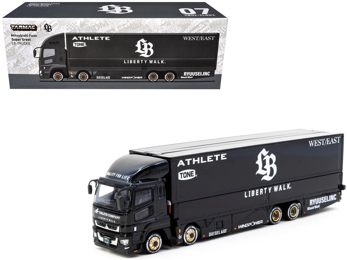 Rapid Vehicles Mitsubishi Fuso Super Great Truck RHD (Right Hand Drive) with Transporter "Liberty...