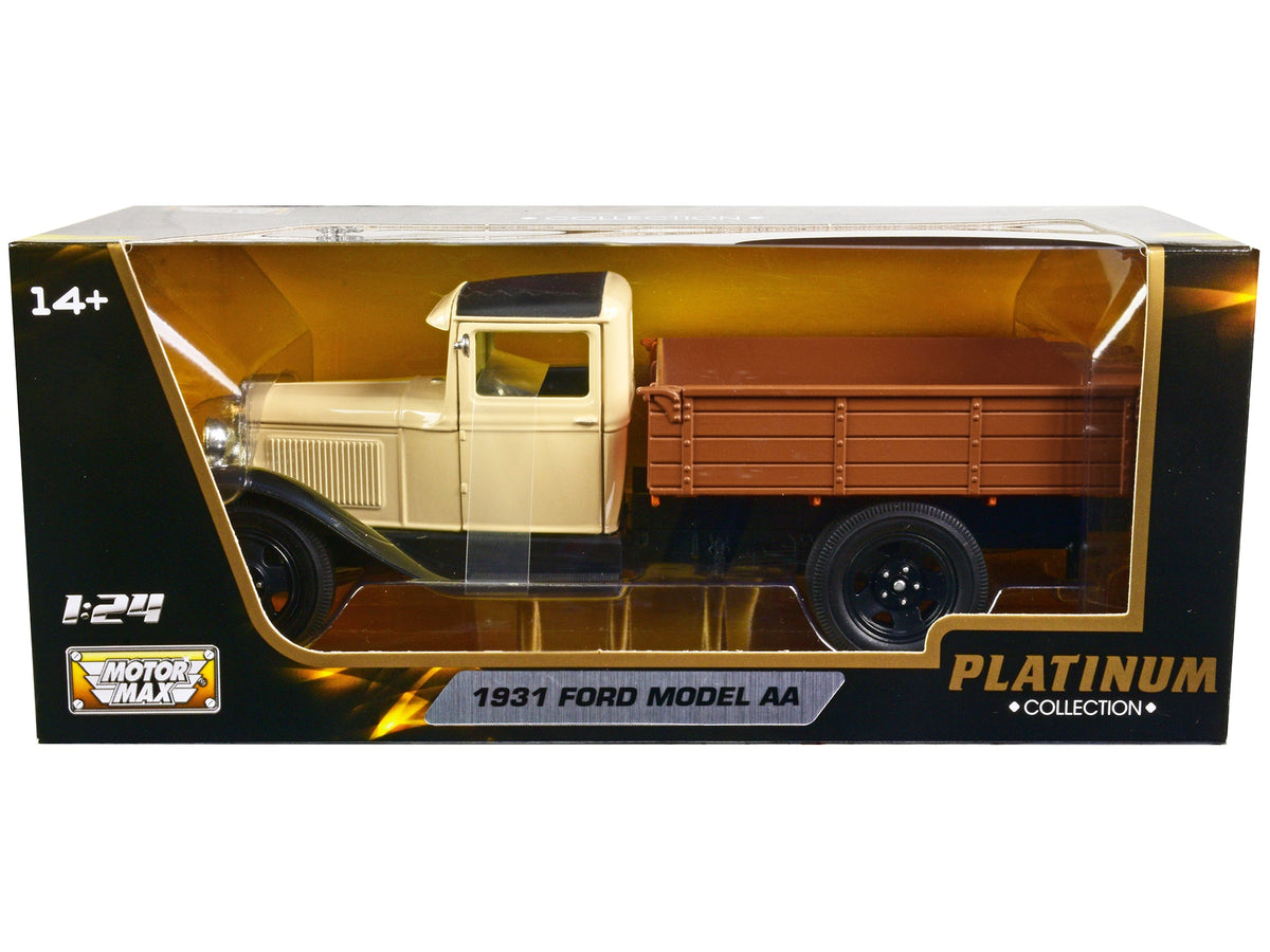 Rapid Vehicles 1931 Ford Model AA Pickup Truck Cream and Black "Platinum Collection" Series 1/24...